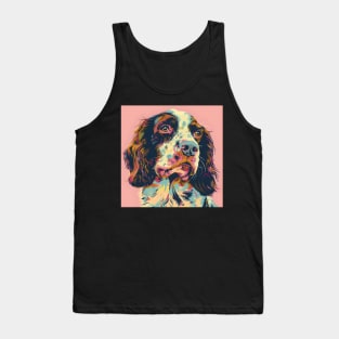 Retro English Cocker Spaniel: Pastel Pup Revival Tank Top